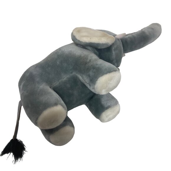 Fundamental Too Squeezems Edgar Elephant Plush 1987 Works 18in Korea with Tag - Picture 6 of 11